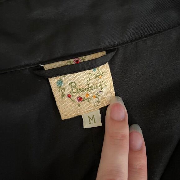 Vintage Y2K Beau Bois Women's Black Jacket Blazer Cropped - Picture 6 of 6